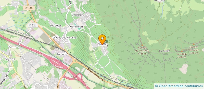 localisation de l'entreprise MONSIEUR MICHEL TAMBURINI  CHIGNIN