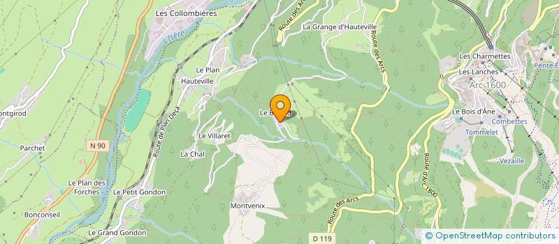 localisation de l'entreprise MONSIEUR MICHEL TARDIVEL  BOURG-SAINT-MAURICE