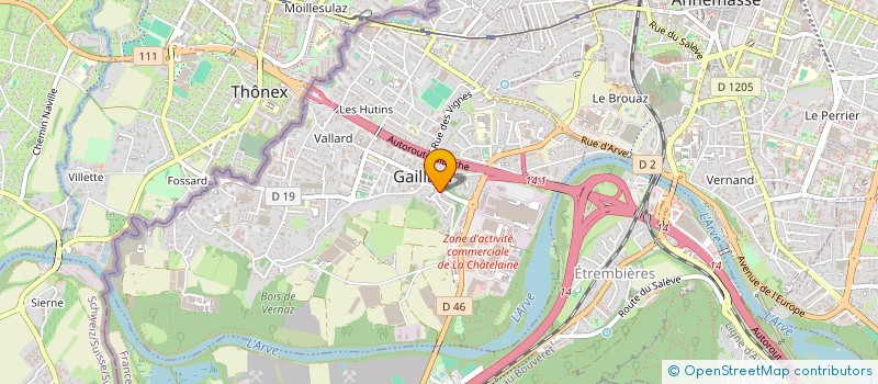 localisation de l'entreprise MONSIEUR MICHEL TARTARIN  GAILLARD