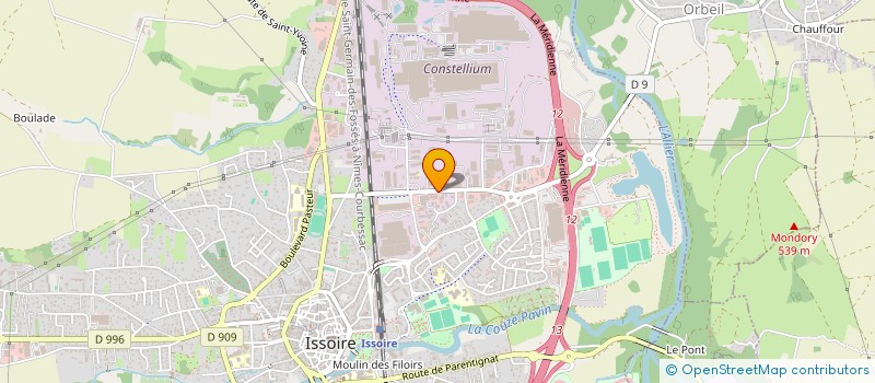 localisation de l'entreprise MONSIEUR MICHEL TAVERNIER  ISSOIRE