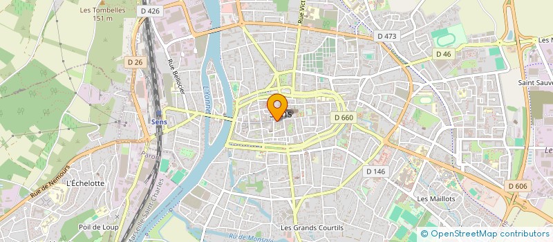 localisation de l'entreprise MONSIEUR MICHEL TCHOUGOUANG  SENS