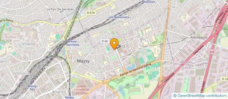 localisation de l'entreprise MONSIEUR MICHEL TEGOU à MASSY
