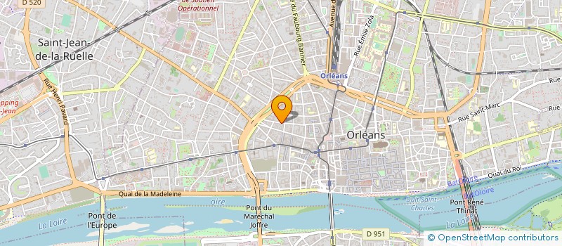 localisation de l'entreprise MONSIEUR MICHEL TEINTURIER à ORLEANS