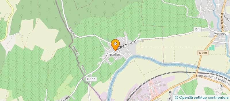 localisation de l'entreprise MONSIEUR MICHEL TELLIER  VINCELLES