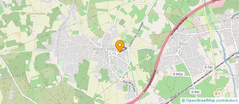 localisation de l'entreprise MONSIEUR MICHEL TEOULE  AIGUES-VIVES