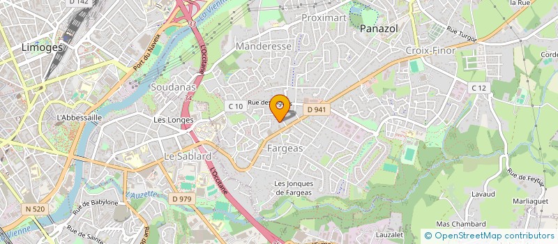 localisation de l'entreprise MONSIEUR MICHEL TERREFOND à PANAZOL