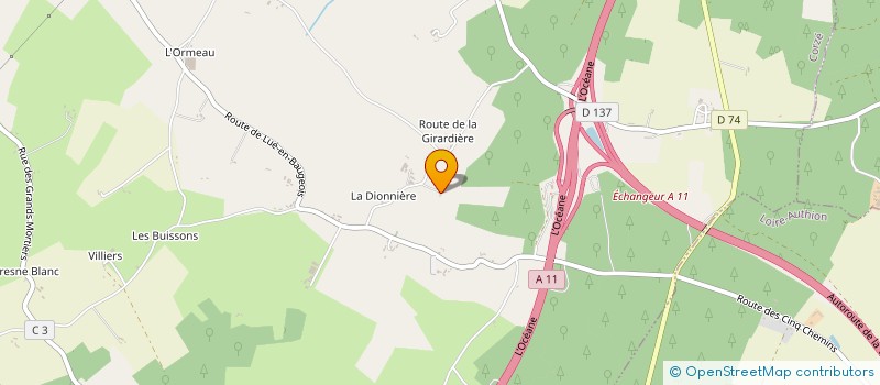 localisation de l'entreprise MONSIEUR MICHEL TERRIER à LOIRE-AUTHION