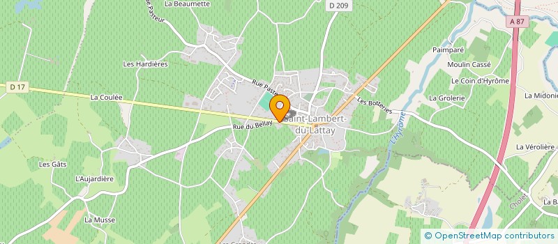 localisation de l'entreprise MONSIEUR MICHEL TESSIER  VAL-DU-LAYON