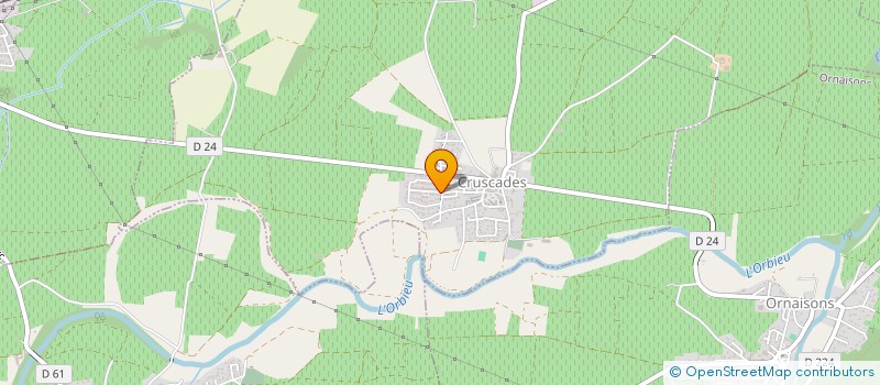 localisation de l'entreprise MONSIEUR MICHEL TEYCHENNE  CRUSCADES