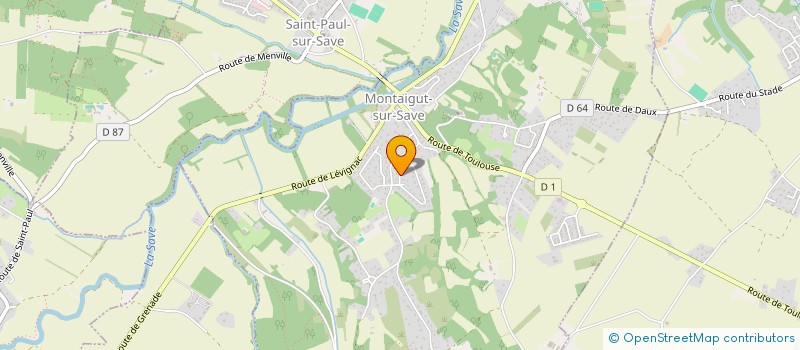 localisation de l'entreprise MONSIEUR MICHEL TEYSSEYRE  MONTAIGUT-SUR-SAVE