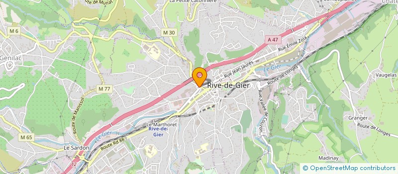 localisation de l'entreprise MONSIEUR MICHEL THAVEL à RIVE-DE-GIER