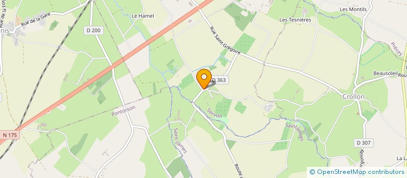 localisation de l'entreprise MONSIEUR MICHEL THEAULT  SERVON