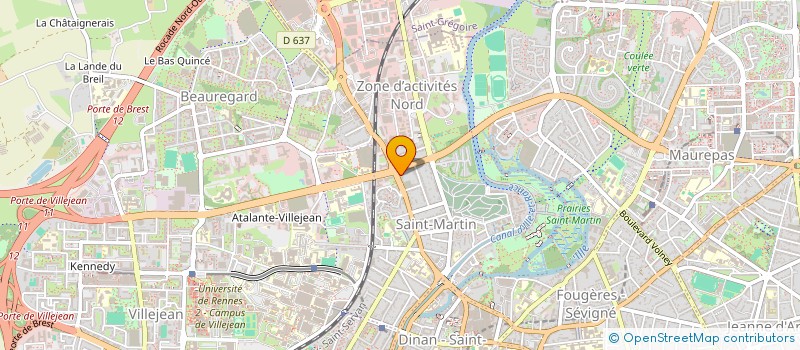 localisation de l'entreprise MONSIEUR MICHEL THEBAULT  RENNES