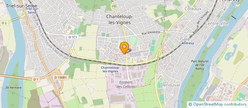 localisation de l'entreprise MONSIEUR MICHEL THECUA à CHANTELOUP-LES-VIGNES