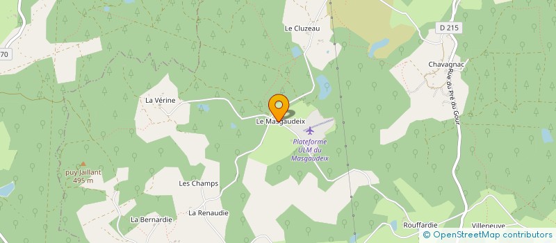 localisation de l'entreprise MONSIEUR MICHEL THEILLAUMAS à MEUZAC