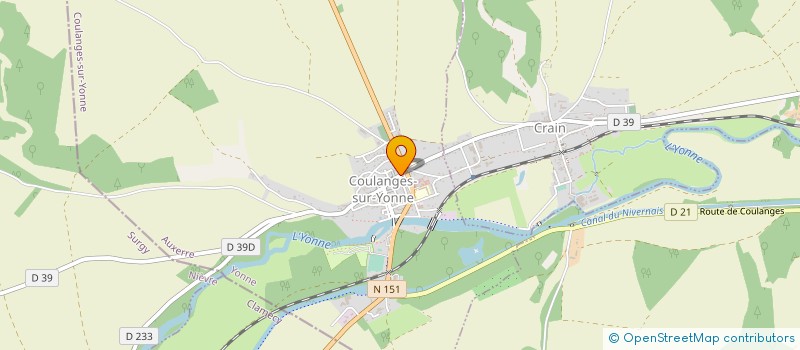 localisation de l'entreprise MONSIEUR MICHEL THEVENOT à COULANGES-SUR-YONNE
