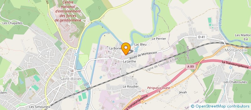 localisation de l'entreprise MONSIEUR MICHEL THEVENOT  SAINT-ASTIER