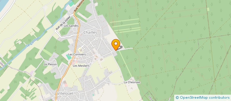 localisation de l'entreprise MONSIEUR MICHEL THEVOT  CHAILLES