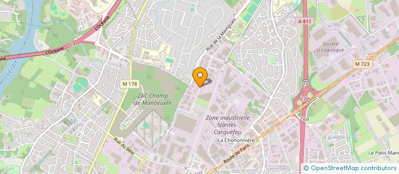 localisation de l'entreprise MONSIEUR MICHEL THIBAUD  CARQUEFOU