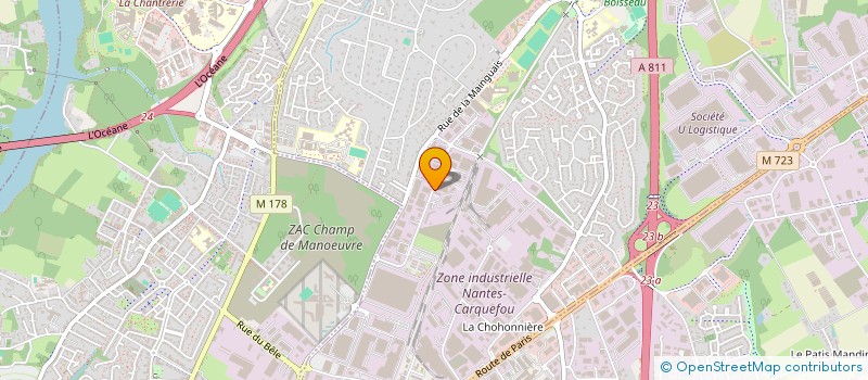 localisation de l'entreprise MONSIEUR MICHEL THIBAUD  CARQUEFOU