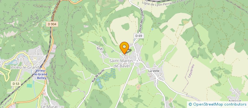 localisation de l'entreprise MONSIEUR MICHEL THIBOUD  SAINT-MARTIN-DE-BAVEL