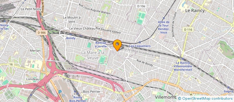 localisation de l'entreprise MONSIEUR MICHEL THIERRY MORISSEAU  BONDY