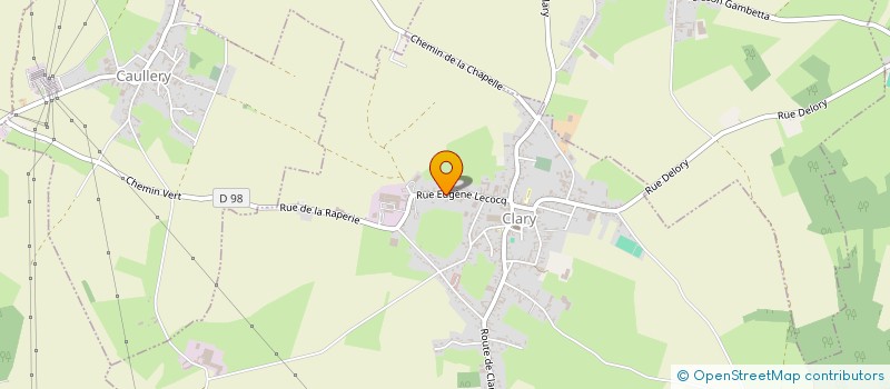 localisation de l'entreprise MONSIEUR MICHEL THIEULLET  CLARY