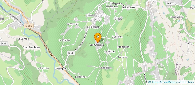 localisation de l'entreprise MONSIEUR MICHEL THIOLAIRON  SAINT VERAND