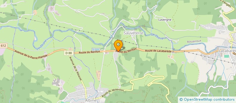 localisation de l'entreprise MONSIEUR MICHEL THIROUX à SAINT-AMANS-SOULT