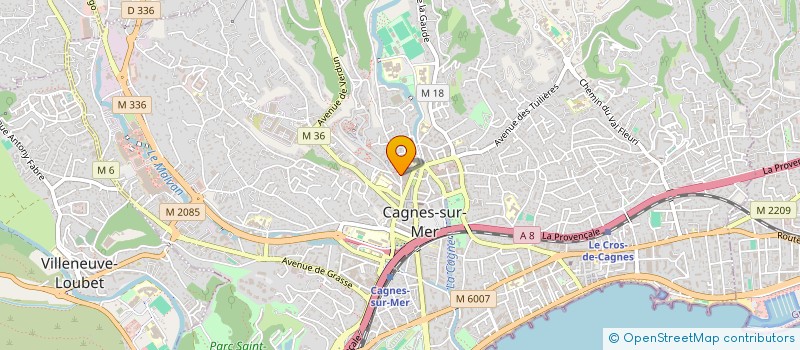 localisation de l'entreprise MONSIEUR MICHEL THIRY à CAGNES SUR MER