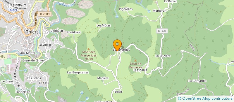 localisation de l'entreprise MONSIEUR MICHEL THOLONIAT  THIERS