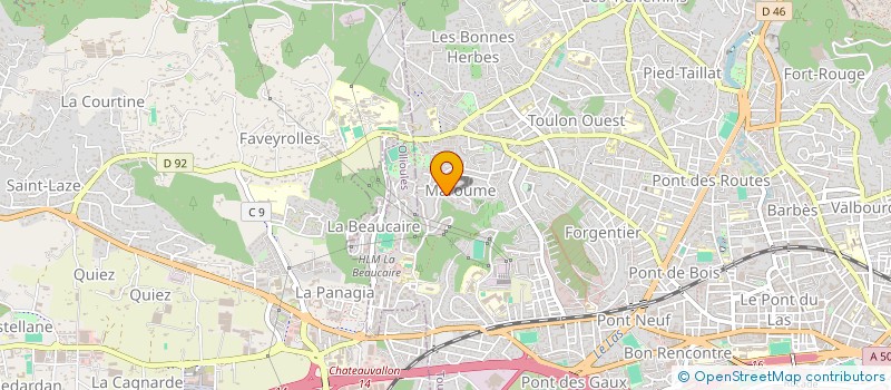 localisation de l'entreprise MONSIEUR MICHEL THOMAS  TOULON