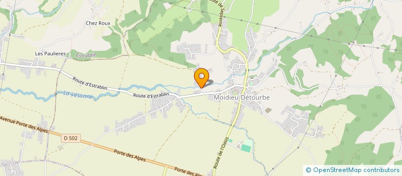 localisation de l'entreprise MONSIEUR MICHEL THOMAS  MOIDIEU-DETOURBE