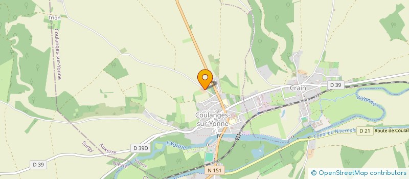 localisation de l'entreprise MONSIEUR MICHEL THOMAS à COULANGES-SUR-YONNE