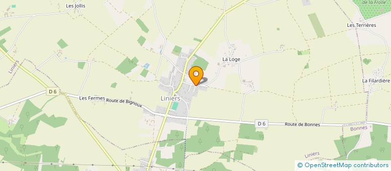 localisation de l'entreprise MONSIEUR MICHEL THOMAS  LINIERS