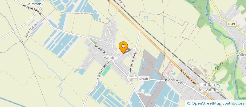 localisation de l'entreprise MONSIEUR MICHEL THOREY  VAUDES