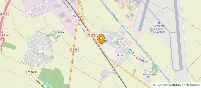 localisation de l'entreprise MONSIEUR MICHEL THORIGNY  OUGES