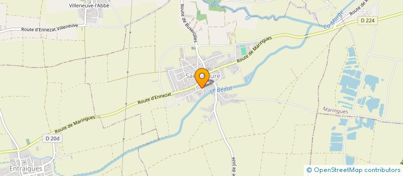 localisation de l'entreprise MONSIEUR MICHEL TIGOULET  SAINT-LAURE