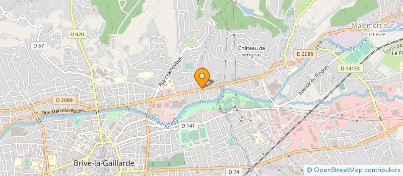localisation de l'entreprise MONSIEUR MICHEL TILLINAC à BRIVE-LA-GAILLARDE