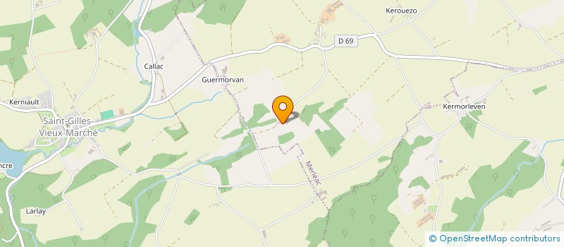 localisation de l'entreprise MONSIEUR MICHEL TILLY  MERLEAC