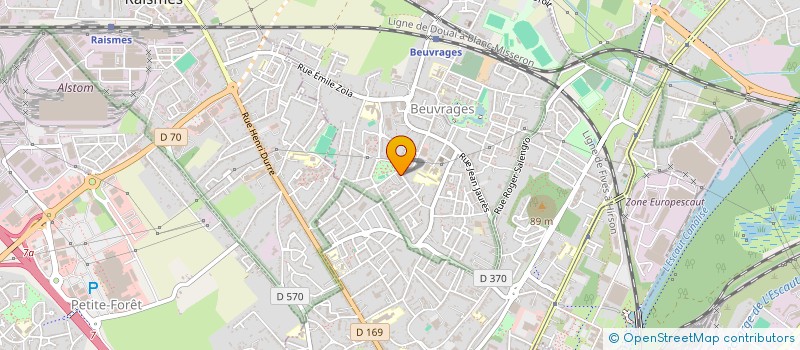 localisation de l'entreprise MONSIEUR MICHEL TISON  BEUVRAGES