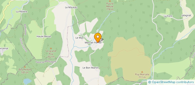 localisation de l'entreprise MONSIEUR MICHEL TISSERANT à FAUX LA MONTAGNE