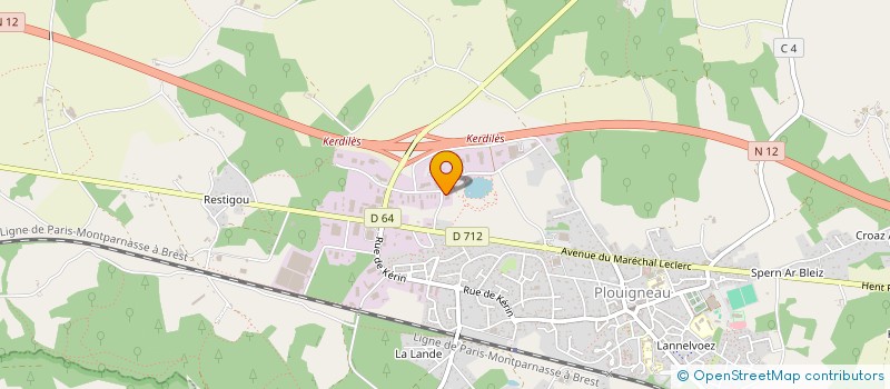 localisation de l'entreprise MONSIEUR MICHEL TOCQUER à PLOUIGNEAU