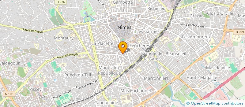 localisation de l'entreprise MONSIEUR MICHEL TOUBIANA  NIMES