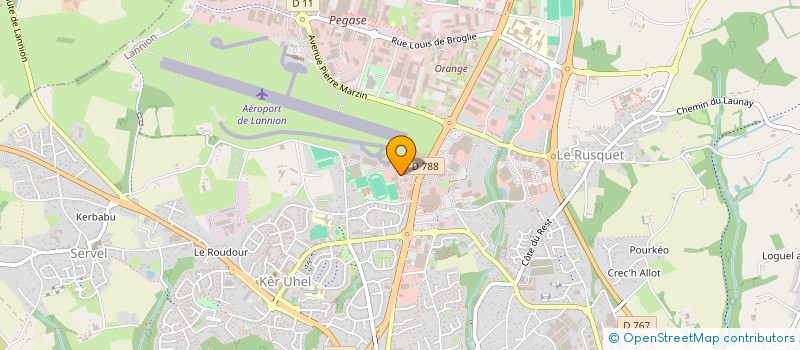 localisation de l'entreprise MONSIEUR MICHEL TOUPIN à LANNION