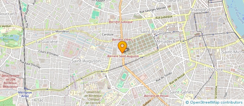 localisation de l'entreprise MONSIEUR MICHEL TOURANCHEAU  BORDEAUX