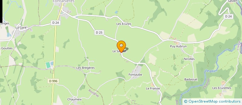 localisation de l'entreprise MONSIEUR MICHEL TOURAND  FONTANIERES