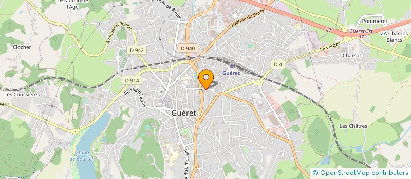 localisation de l'entreprise MONSIEUR MICHEL TOURATIER à GUERET