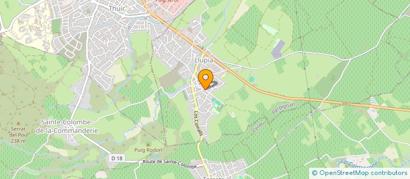 localisation de l'entreprise MONSIEUR MICHEL TOURNET  LLUPIA