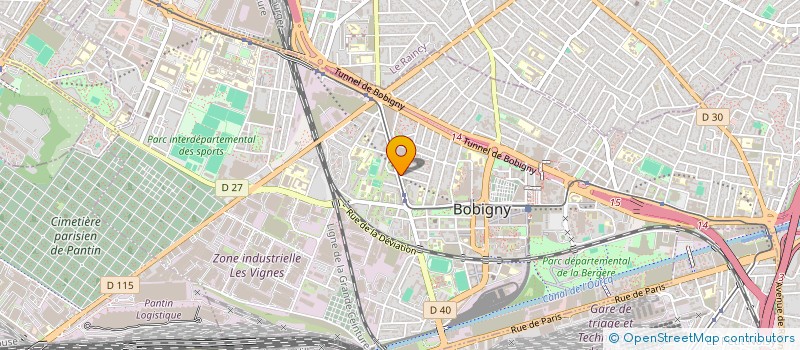 localisation de l'entreprise MONSIEUR MICHEL TOURNIER  BOBIGNY